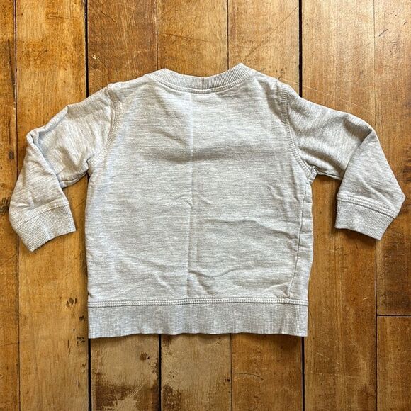 H&M Sweatshirt size 6 to 9 months Gray Crewneck Pullover Cotton Unisex - Picture 4 of 4